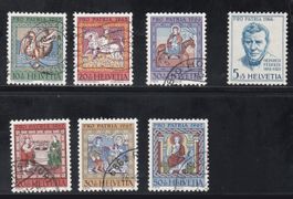Timbres suisses Pro Patria 1965-1966-1967
