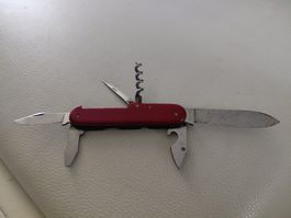 INOX Taschenmesser rot mit Korkenzieher gebraucht