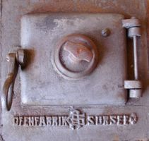 Ofentür Gusseisen antik zum Restaurieren