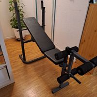 Hantelbank mit Beincurler von Gyronetics - 200 kg Belastung