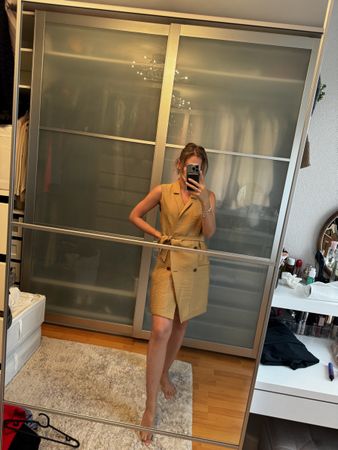 Chic Mango Blazer Dress, Size S