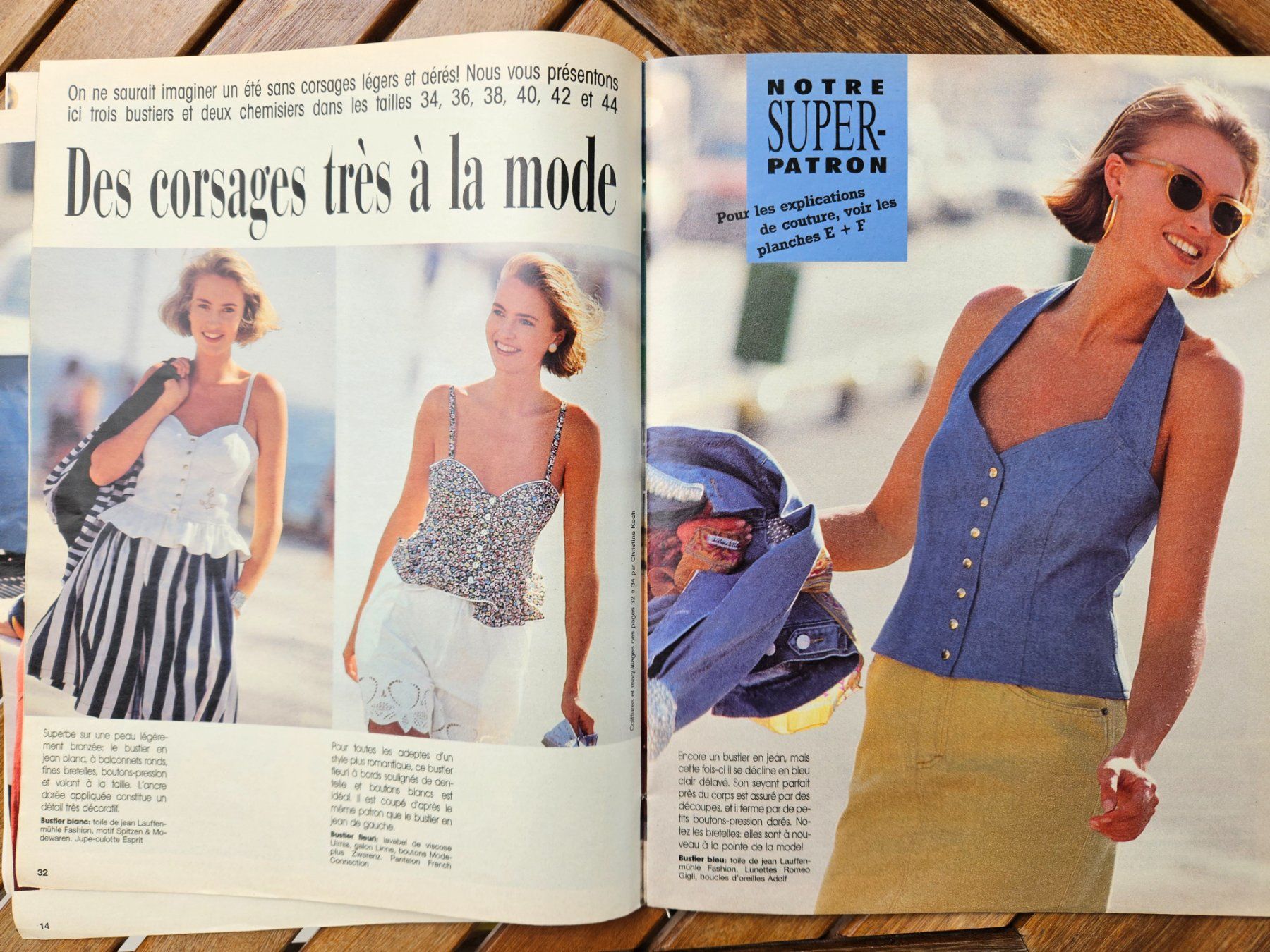 Schnittmuster: Burda juin 1990 / tout pour les vacances – Gebraucht aus Lausanne von tal_01 6