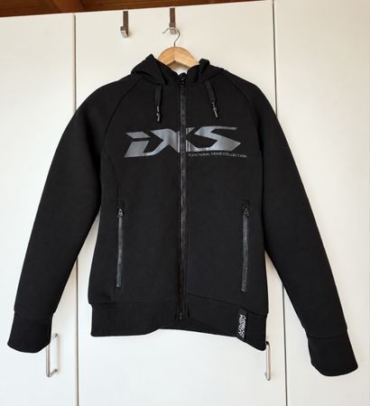 IXS RAPID 1.0 MOTORRAD ZIP HOODIE SCHWARZ