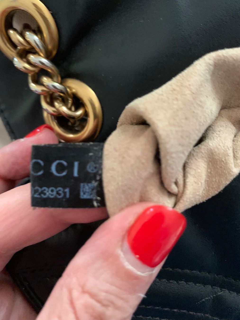 Gucci Borse da donna: Gucci marmont small noir – Usato da Corsier GE venduto da Helene2365 7
