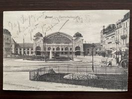 BASEL Centralbahnplatz SPEZIELLE ARBEITSGERÄTE RECHTS! 1908