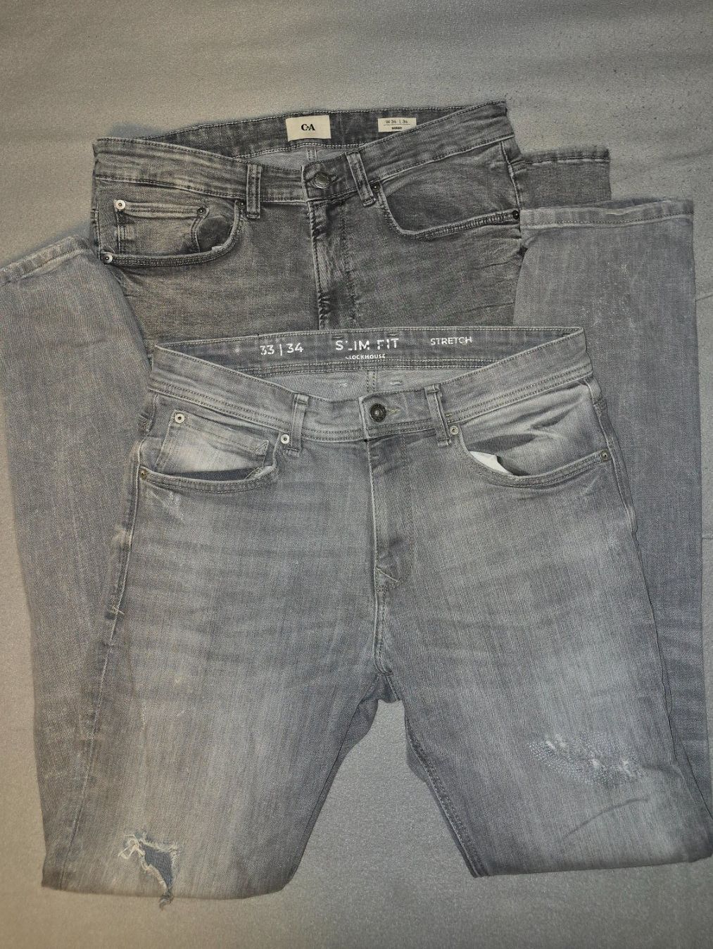 C&A Jeans: Zwei graue Herren Jeans C & A, Grösse 33/34 – Usato da Muttenz venduto da pixopus 1