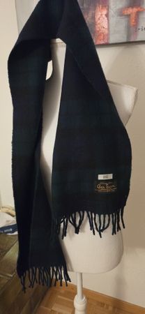Schal Glen Saxon Black Watch 100 Prozent Lammwolle 