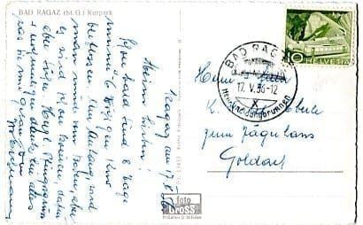 Cartoline postali: Bad Ragaz, Kurpark – Usato da Ottikon b.Kemptth. venduto da Neptun1974 1