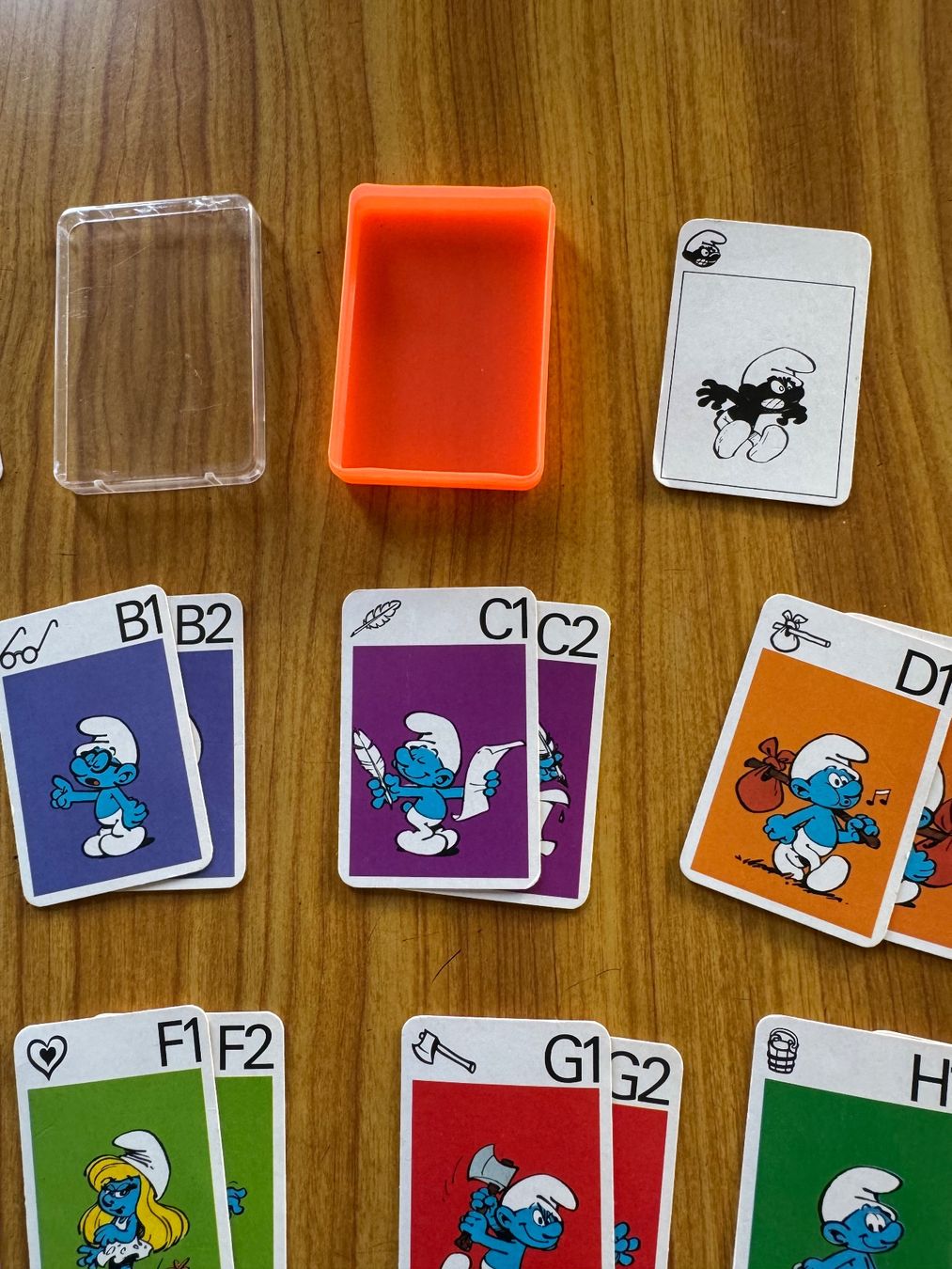 Giochi: Schwarzer Peter Schlümpfe Mini Quartett Spiel Vintage – Usato da Steffisburg venduto da smocky17 2