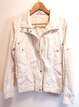 Leichte Jacke Vintage weiss Grösse S M
