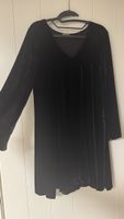 Samt Kleid schwarz langarm Grösse 42 guter Zustand