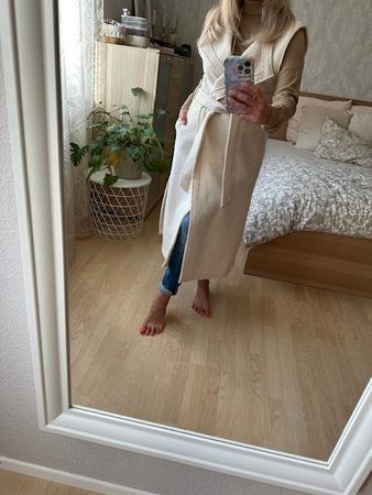 MEGA stylischer & cooler  Wollmantel / Weste von NILE Gr.M