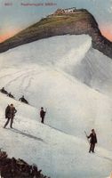 Faulhorngipfel, Schneewanderer, gelaufen 1921