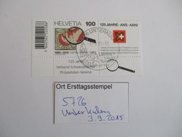 Voll Ort Ersttagsstempel aus 5726 Unterkulm