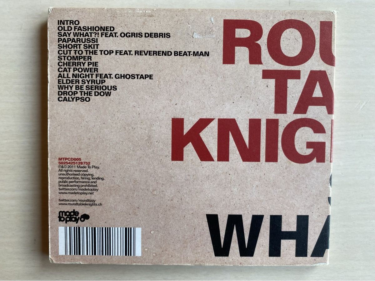 CD: Round Table Knights - Say What?! (CD) – Usato da Oberried Brienz venduto da Chyara 1