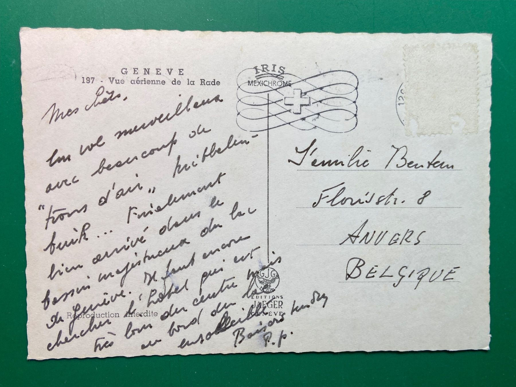 Cartoline postali: Genf - Flugaufnahme – Usato da Steg VS venduto da _vinci_ 1
