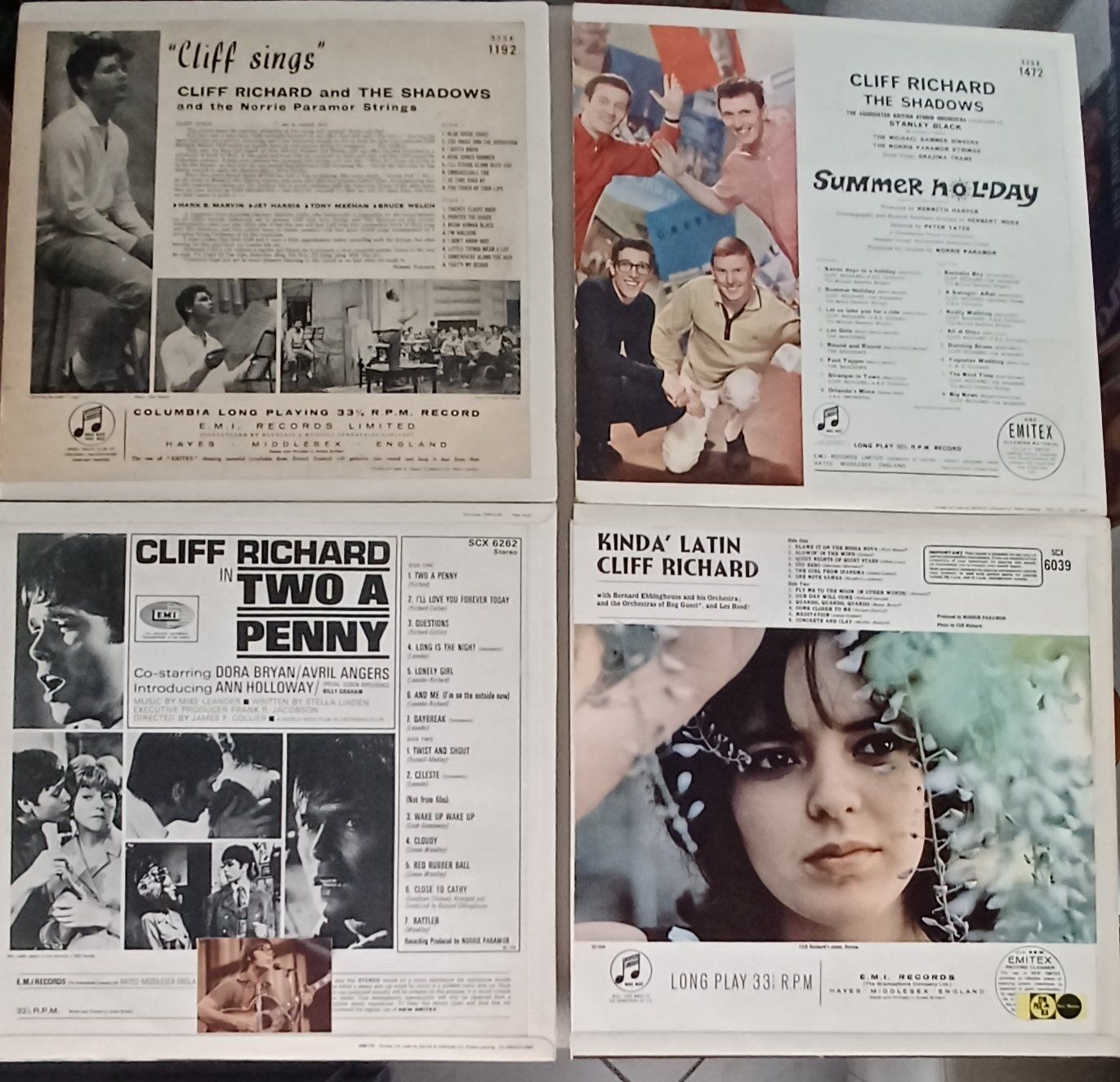 Schallplatten: 4× LP Cliff Richard 60er Pop UK – Gebraucht aus Hägendorf von Plattenhardt 1