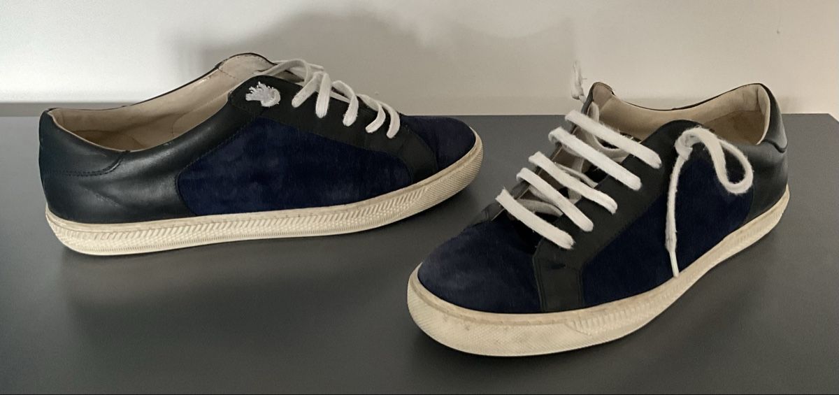 Armani Damenschuhe: Giorgio Armani Sneaker, Grösse 38.5, Dunkelblau – Neu (gemäss Beschreibung) aus Zürich von thovala