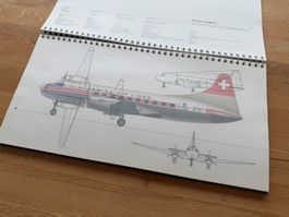 Riesiges SWISSAIR Buch - Flugzeuge über fünf Jahrzehnte