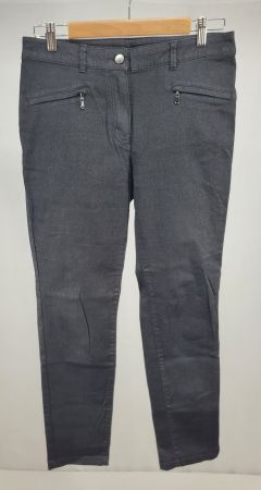 C&A CANDA Pantalon Noir Femme Brillant 38