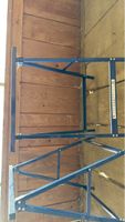 2x Blaue Metallständer klappbar ca. 50cm neuwertig