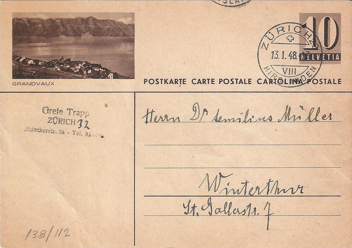 Tutti i francobolli: Carte postale  [GRANDVAUX] – Usato da Belmont-Lausanne venduto da ZarRomanoff