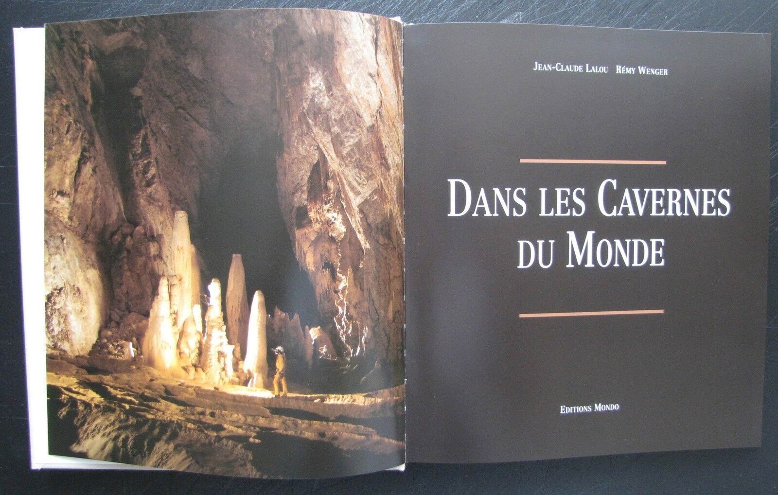 Bücher: Dans les Cavernes du monde. Ed Mondo – Gebraucht aus Genève von Brindisina2019 1