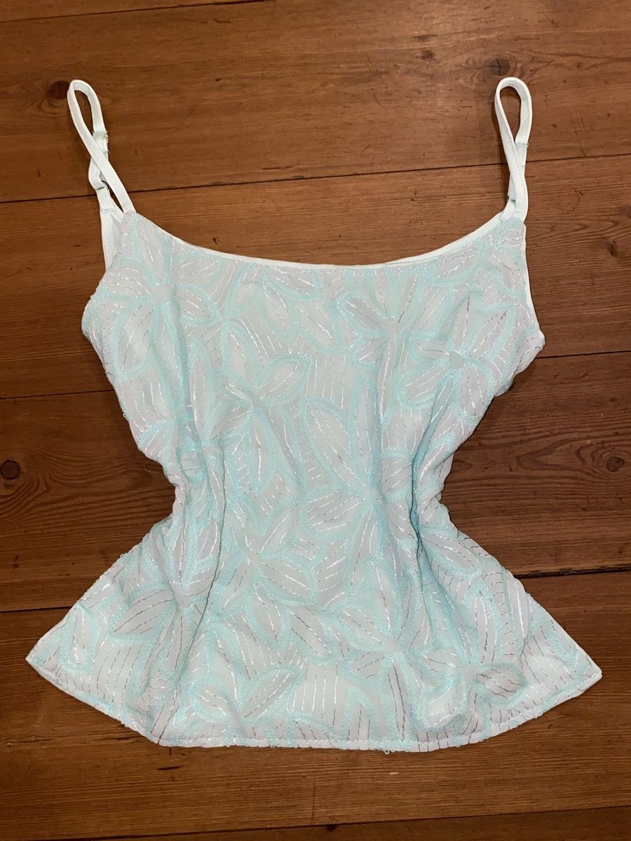 Tops: Teal sequin top – Neuf (Voir description) à Chur par Pufl