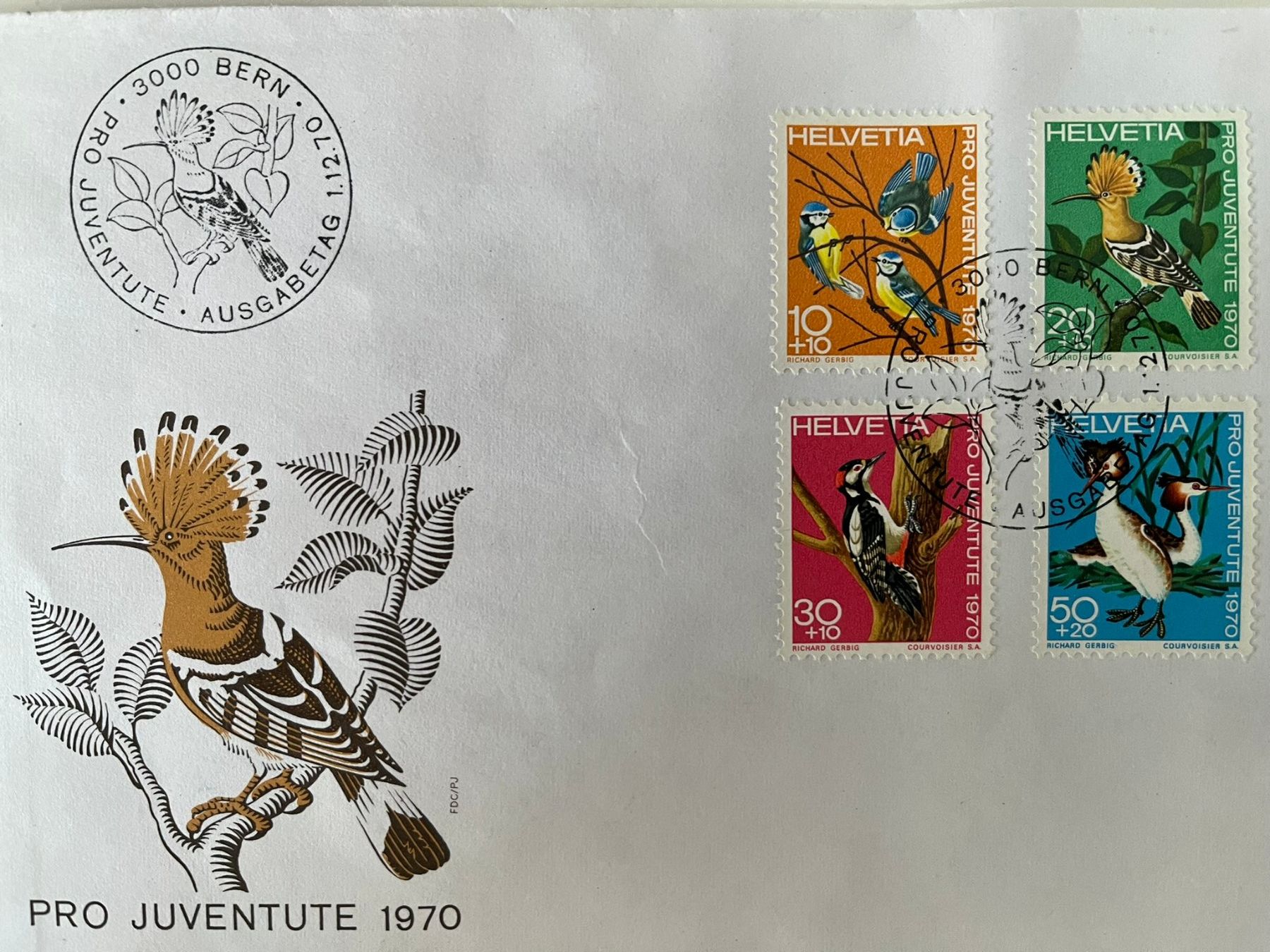 Tutti i francobolli: Ersttagsbrief (FDC) 1970 Pro Juventute – Usato da Basel venduto da Lancer4