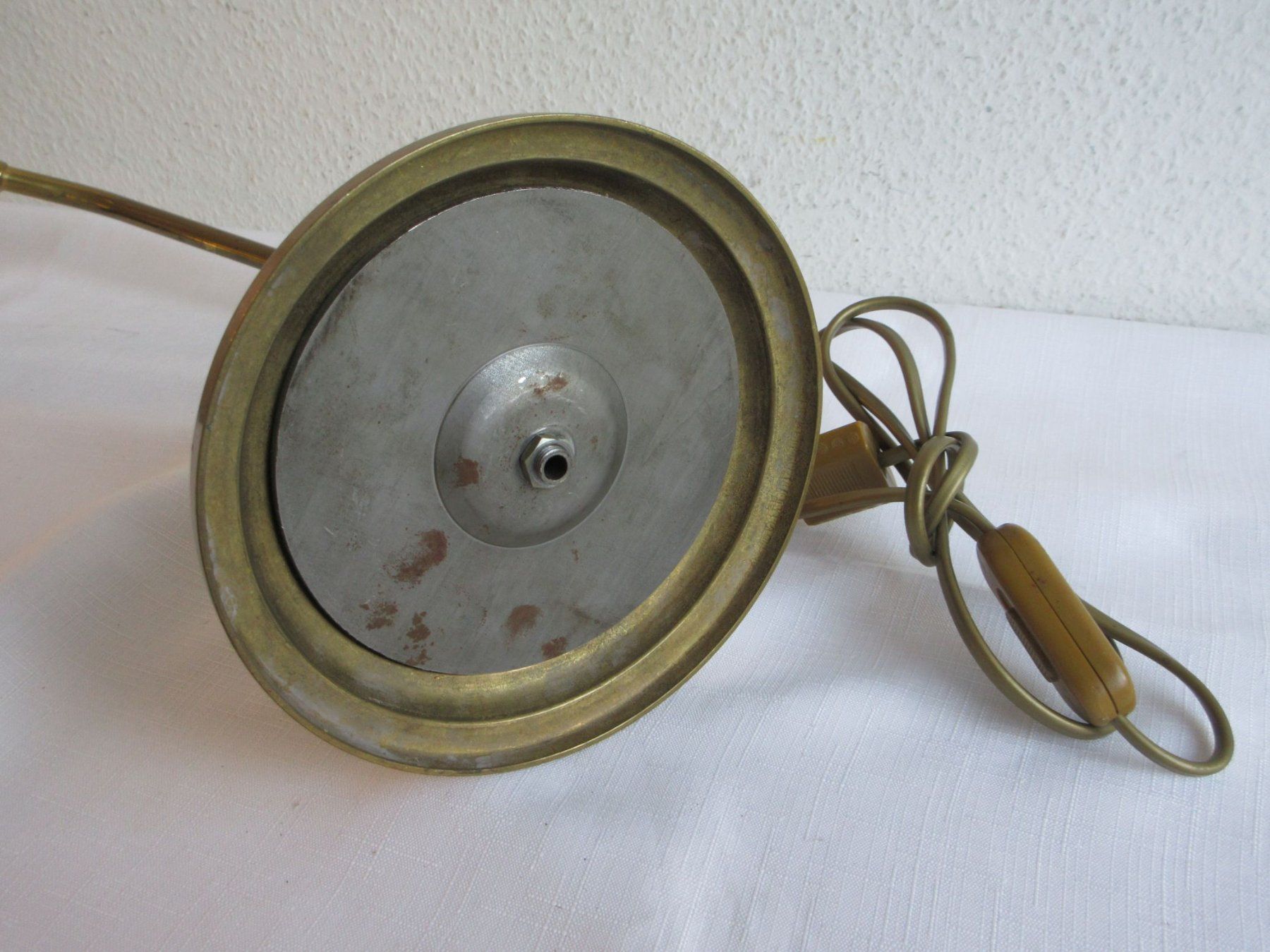 Lampade: Messing Tischlampe, Bankerlampe – Usato da Binningen venduto da Oldfashion 7