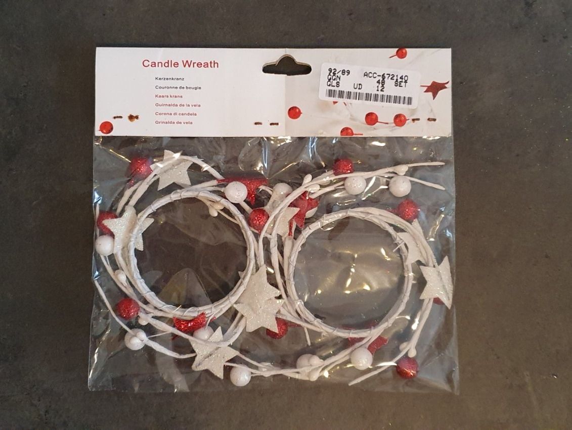 Palline natalizie: Couronne de bougie Noël – Nuovo (secondo la descrizione) da Prilly venduto da RoDyRe 3