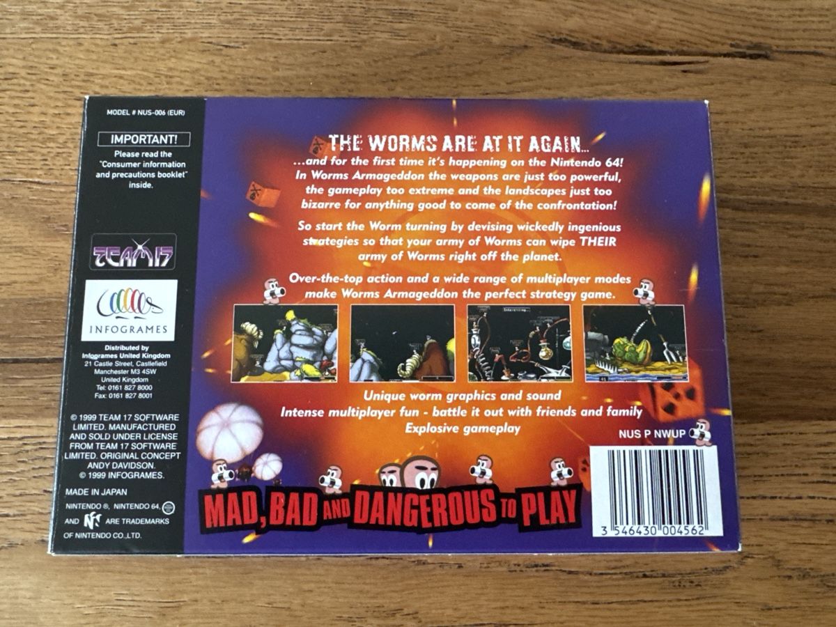 Nintendo Spiele: Worms Armageddon N64 PAL Version OVP – Gebraucht aus Lenzburg von eyworld 1