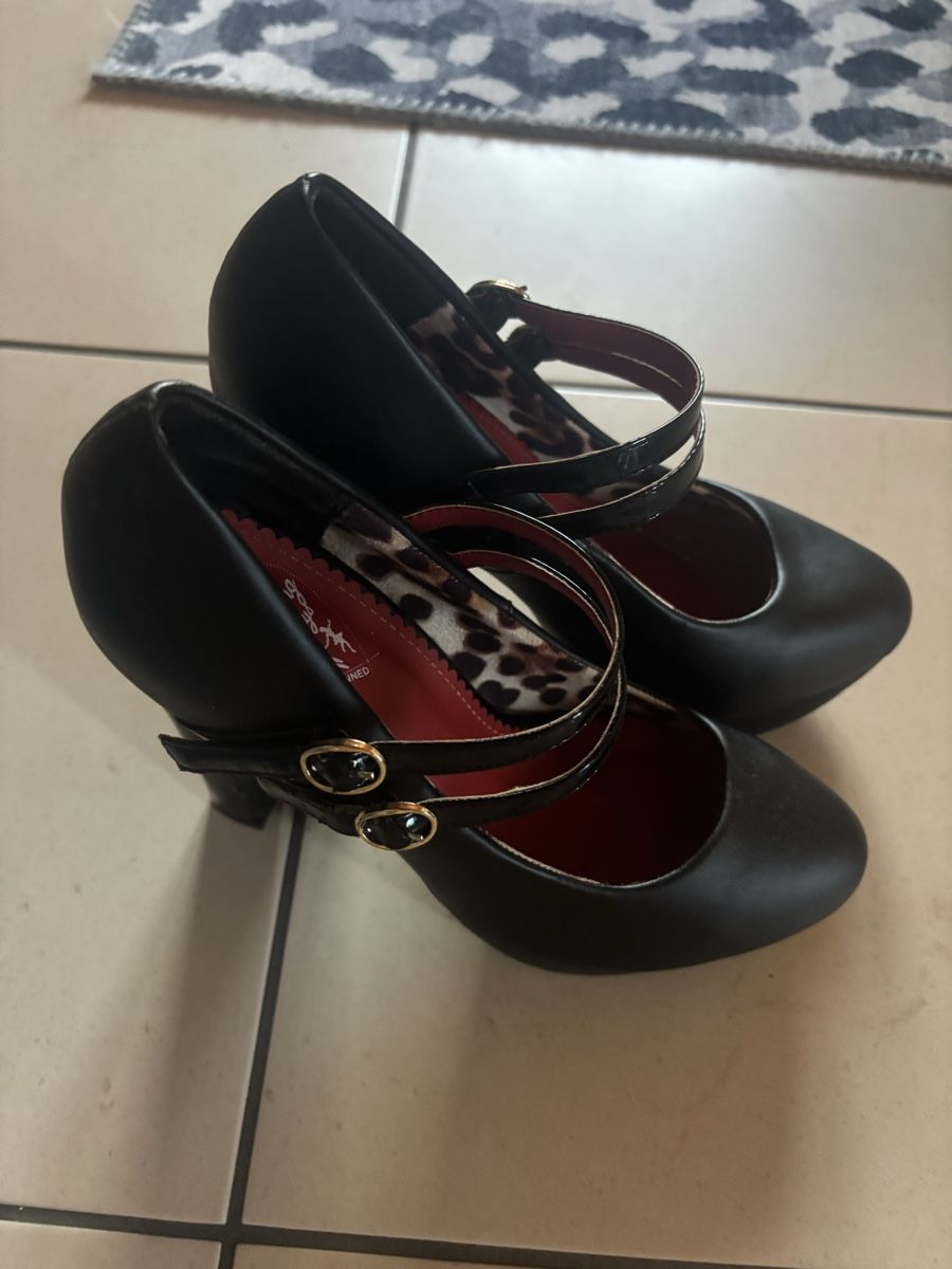 Scarpe da donna: High Heels red/black/leopard – Usato da Saxon venduto da Mel_b224