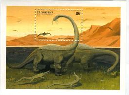 Block "Dinosaurier". St. Vincent
