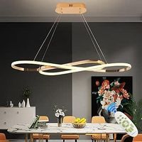 LED Pendelleuchte Hängelampe 57W dimmbar 200cm Goldfarben