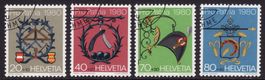 Pro Patria Satz SBK-Nr. 186-189 (Handwerkerschilder 1980)