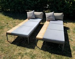 2 x Gartenliegen / Liegestühle