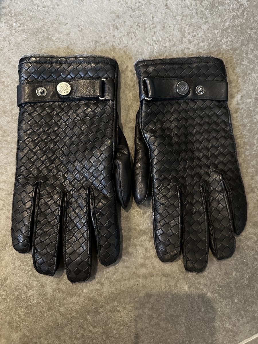 Navyboot Altri accessori da uomo: NAVYBOOT Men's Black Leather Woven Gloves – Usato da Niederlenz venduto da bul_m9x7