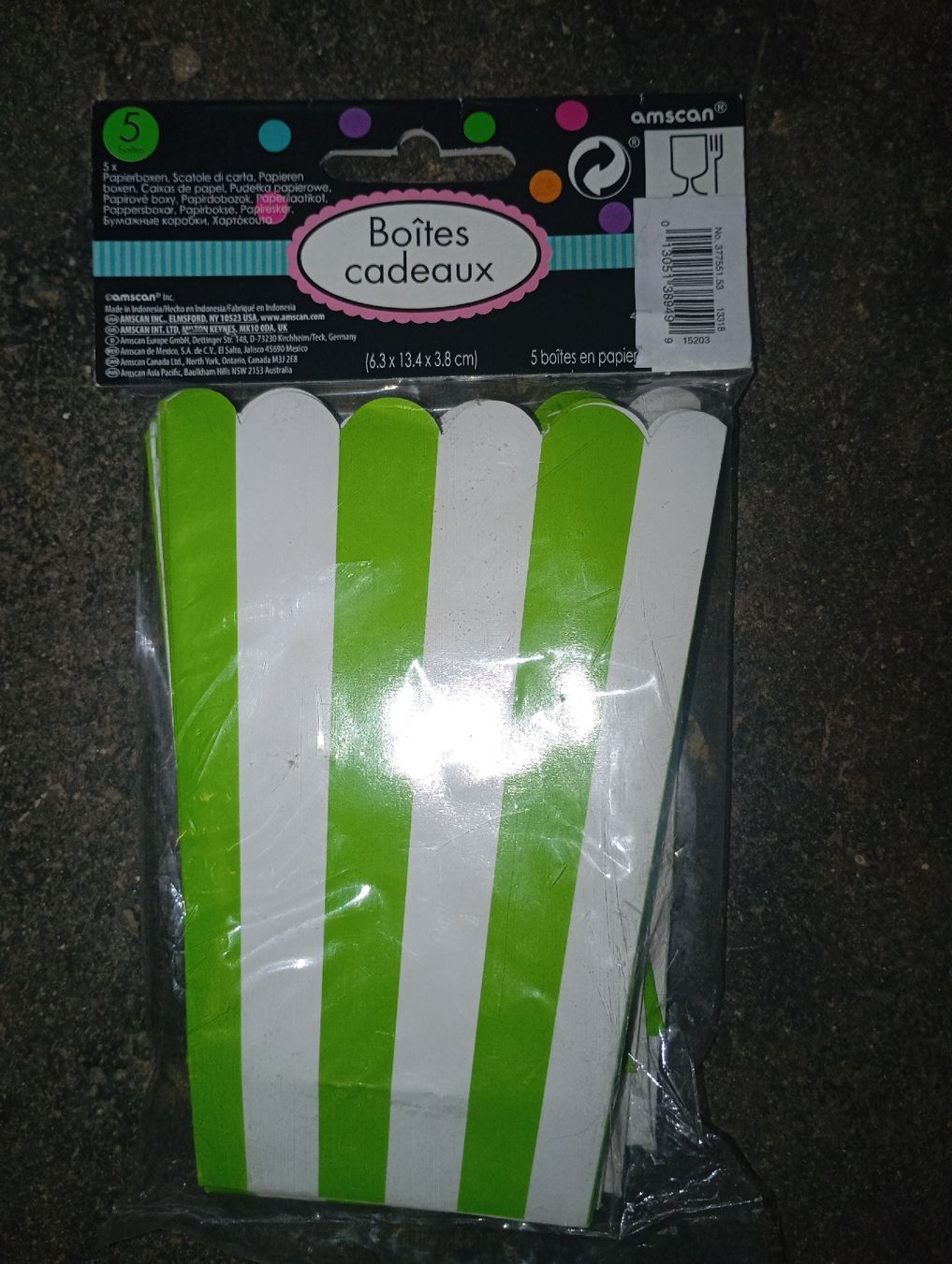 Tutte le decorazioni: 8 Popcorn Schachteln grün – Nuovo e nell'imballaggio originale da Winterthur venduto da pjuma01 1