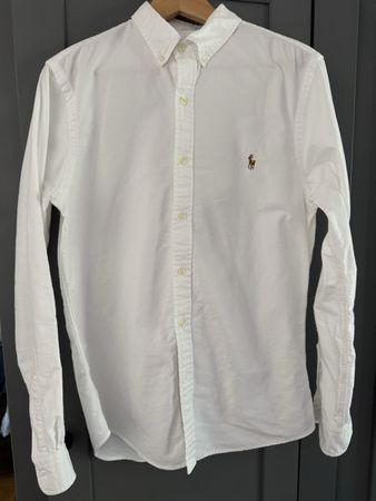 Weiss Ralph Lauren Hemd Gr. M