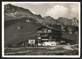 AK Arosa, Hotel-Pension Brüggli, 1945