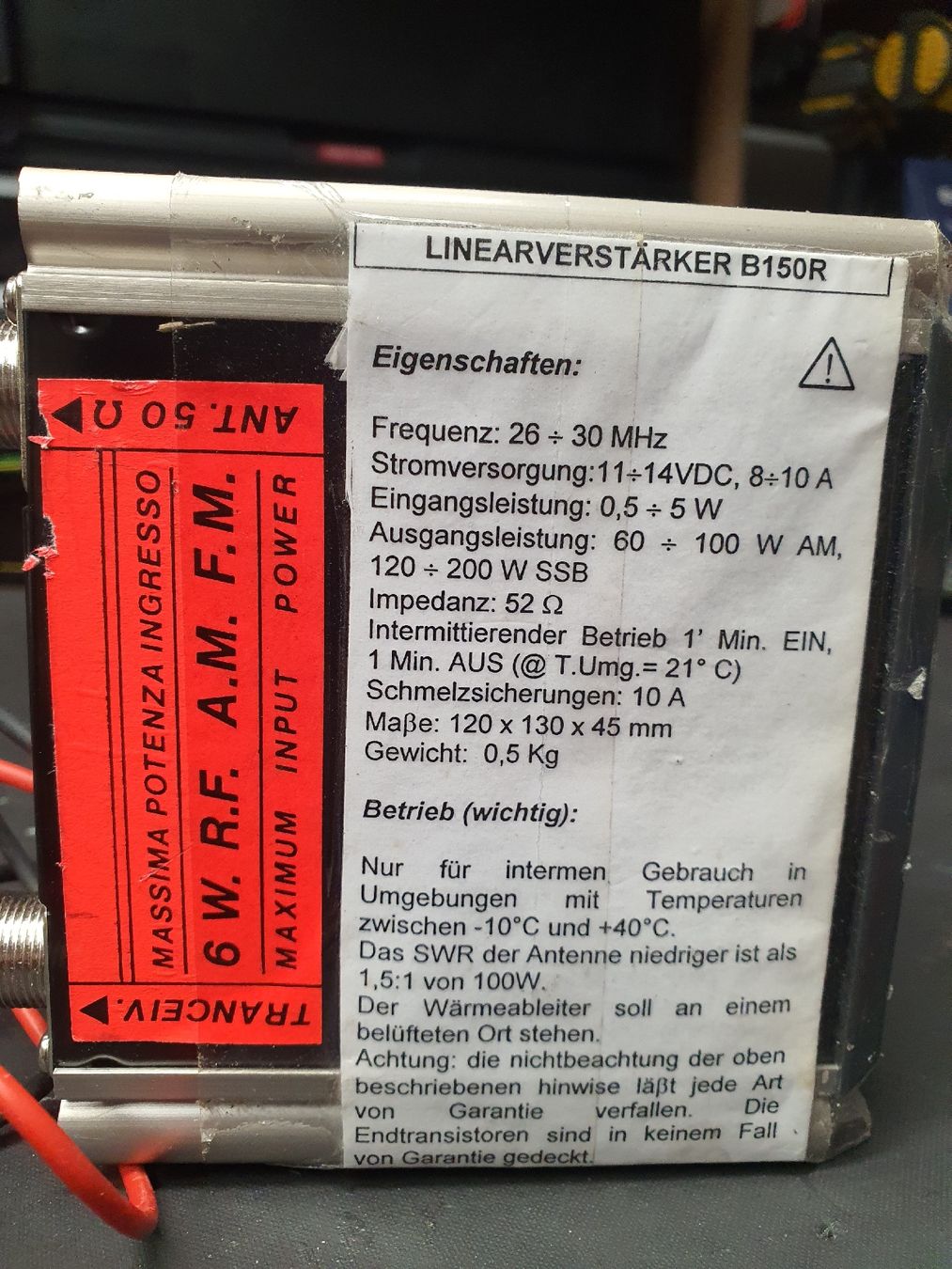 Technique de radiocom: Zetagi B150 – D'occasion à Holziken par Bigbuddha 1