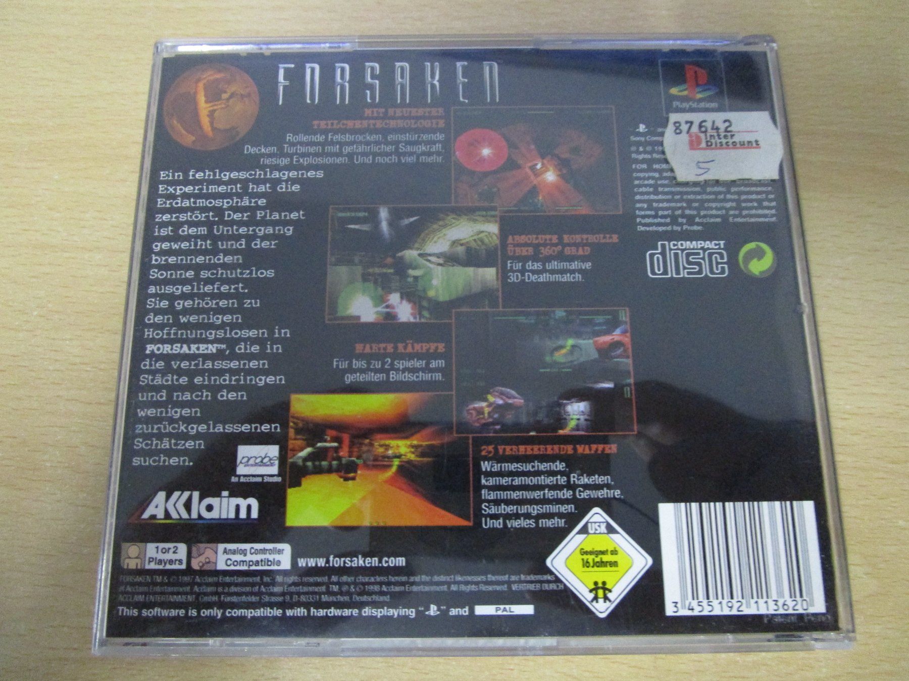 Sony Spiele: Forsaken Playstation 1 PSX PS One – Gebraucht aus Goldau von agestuffer 1