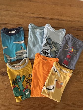 7-T-shirt-Set Gr. 134/140 👕