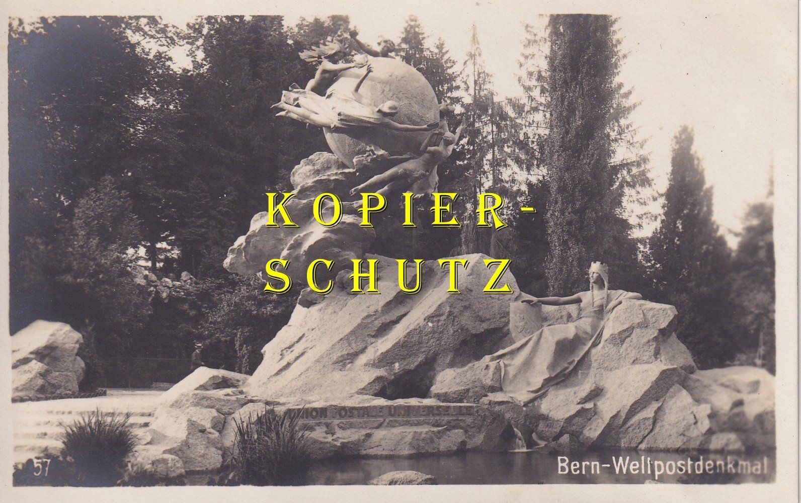 Cartoline postali: Bern - Weltpostdenkmal /bc – Usato da Hombrechtikon venduto da Rudolf07