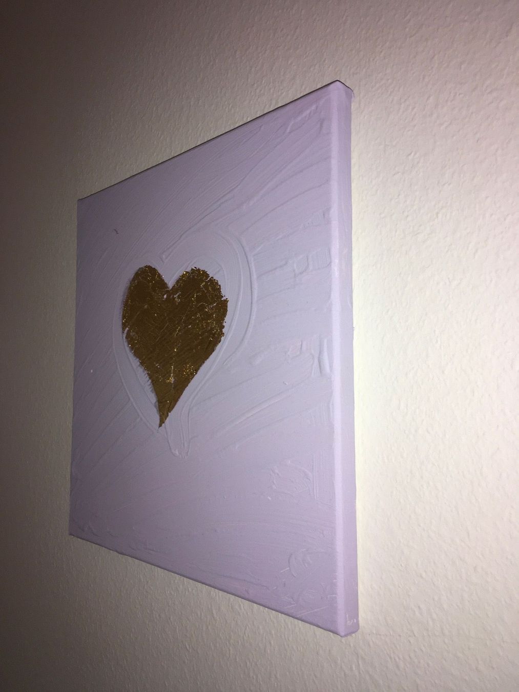 Poster & Bilder: Acryl Bild mit Blattgold Herz lila – Gebraucht aus Zug von smile060 8