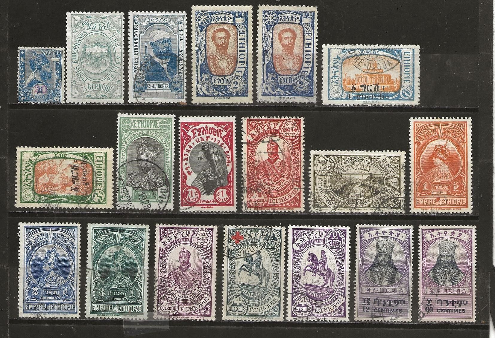 Tous les timbres: Ethiopie 1905 ... – D'occasion à Sion par PierreP01