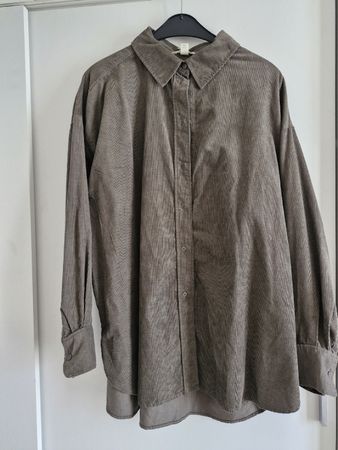 Hemd H&M Cord braun Grösse M (Oversized)