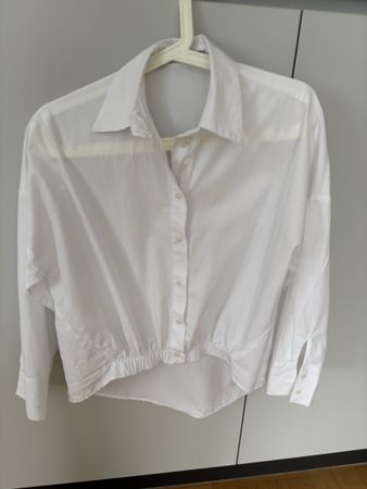 Zara kurze Hemd XS weiß
