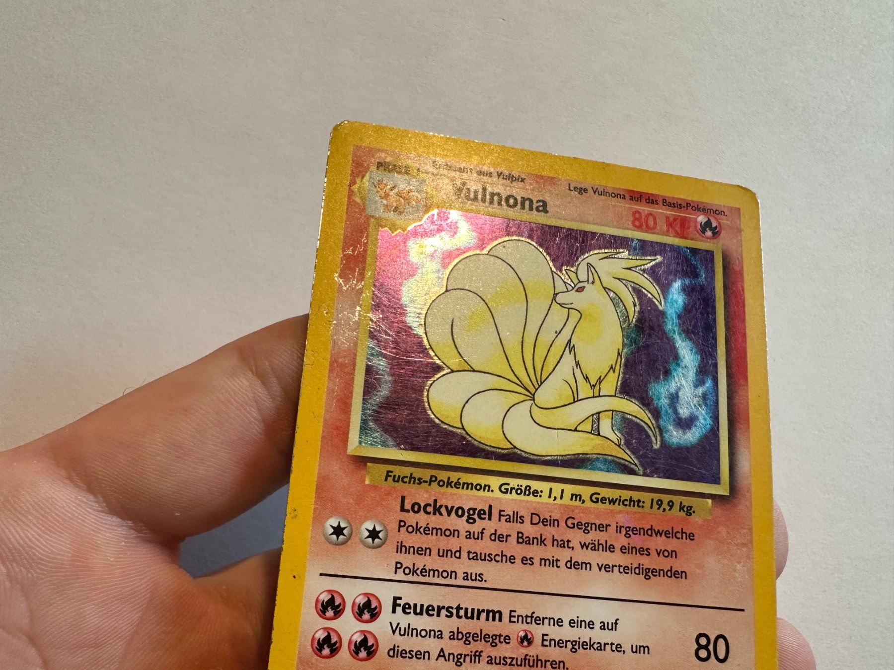 Pokémon Carte collezionabili: Vulnona holo Basis Set DE – Usato da Hagendorn venduto da Pokecollectorch 3